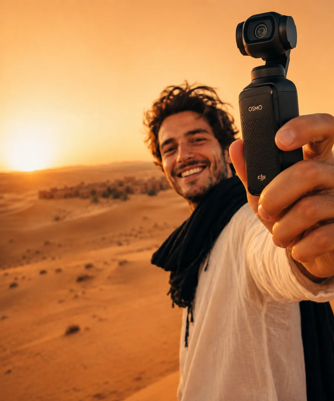 Caméra d'action en voyage au Maroc